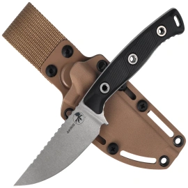Microtech Akris S/E Knife Black G10, Stonewashed M390MK by Tony Marfione (95-10BK-6)