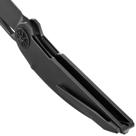 Rike Knife Tissot 2 Black DLC Titanium, Black DLC M390 (RK-Tissot 2-B)