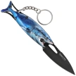 Nóż wędkarski brelok Martinez Albainox Fishing 2 Blue Aluminium, Black 3Cr13Mov (25144 BL)