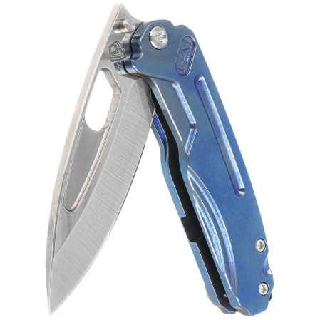 Nóż składany Medford Infraction Blue Titanium, Std HW/Clip, Tumbled S45VN by Greg Medford (MK0314TQ-37A2-TSCS-BN)