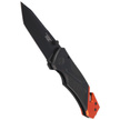 Herbertz CJH Black/Red Aluminum Rescue Knife, Epoxy Coated 420 (203911)