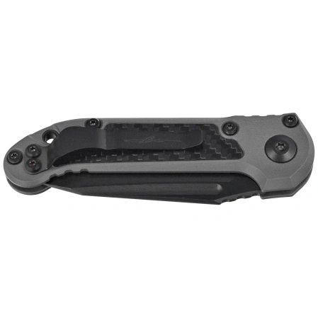 Microtech LUDT Gen III T/E Signature Automatic Knife Natural Clear Aluminum/Carbon Fiber, Black DLC M390MK by Tony Marfione (1136-1DLCTNCCFIS)
