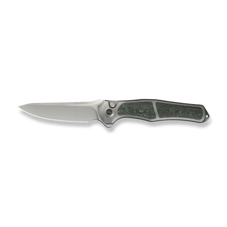 WeKnife 702XI LE No 149/150 Gray Integral Titanium/Jungle Wear Fat Carbon, Stonewashed M390 (WE07B-4)