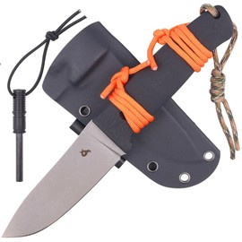 BlackFox Vesuvius Black G10, Stone Washed D2 by Alfredo Doricchi (BF-710 D2)