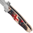 Nóż składany Third Decor Habitat N120D Templar Warrior Beechwood, Mirror 420 (TH-N120D)