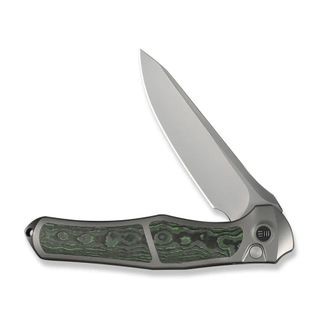 WeKnife 702XI LE No 145/150 Gray Titanium/Jungle Wear Fat Carbon, Stonewashed M390 (WE07B-4)