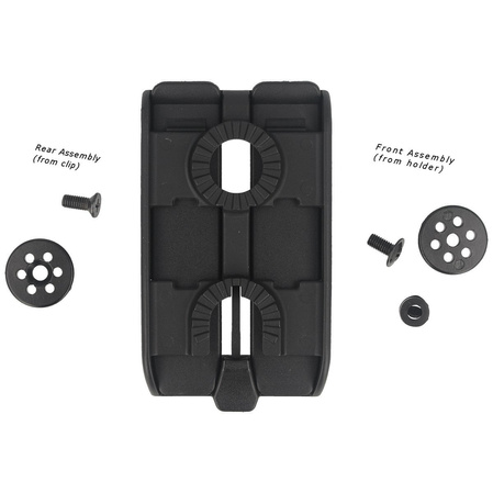 ESP Swiveling Double-row MOLLE Clip with Quick Change, Black (UBC-07)