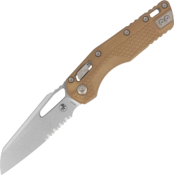 Microtech MSI S/E Knife Dark Earth Tri-Grip Polymer, Stonewashed P/S M390MK by Tony Marfione (210T-11PMDE)