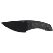 Kizer MoMo Fix 3 Knife Black Micarta/ Black G10, Black PVD AEB-L by Vladimir Legachev (1124A4)