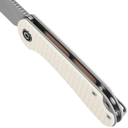 Nóż składany CIVIVI Elementum Flipper Patterned Ivory G10, Satin D2 (C907A-3)