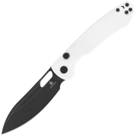 Bestechman Firebird Knife White G10, Black PVD Stonewashed D2 (BMK05E)