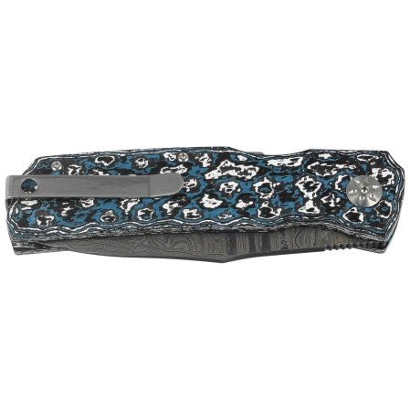 Maserin Power 502/DM Knife Frost Fat Carbon, MagnaCut Damascus by Sergio Consoli