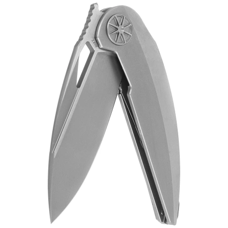 Nóż składany Rike Knife RK-Tissot 2-P Gray Titanium, Bead Blasted M390
