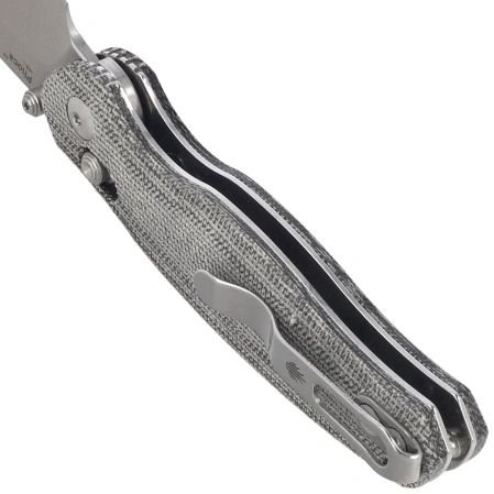 Kizer Phoca CC Knife Black Norplex UltreX Micarta, Satin AEB-L (V3780A3)