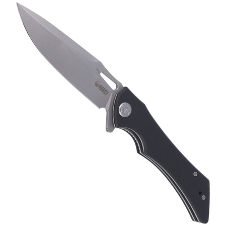 Kubey Raven KB245D Knife Black G10, Bead Blasted AUS-10 by Jelly Jerry