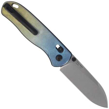Kizer Drop Bear Knife Snowflake Crystallized Titanium, Satin LC200N by Azo (Ki3619A3)