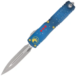 Microtech Ultratech Gen III ZBP D/E Signature OTF Knife Fallout Aluminum, Apocalyptic M390MK by Tony Marfione (1122-10FOS)