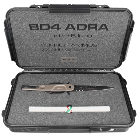 Nóż Extrema Ratio BD4 Adra Contractor LE No 59/70 Tactical Mud Aluminium, Black N690 (04.1000.0498/TM)