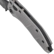 Microtech Stitch-A S/E Automatic Knife Natural Clear Aluminum, Black Apocalyptic M390 by Borka Blades and Tony Marfione (169-1APNC)