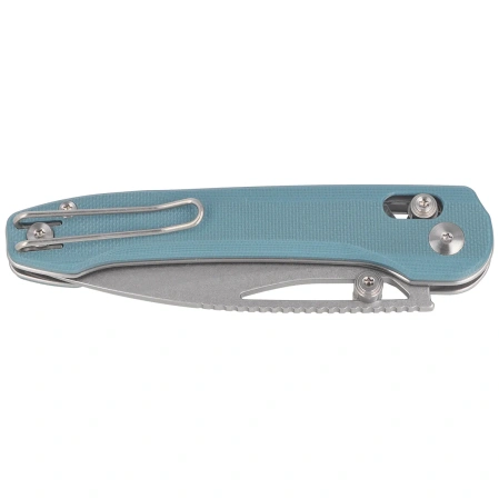 Bestech Cobber Knife Misty Blue G10, Stonewashed 14C28N by Happy as Larry (BG68C)
