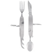 Martinez Albainox Camping 7-Piece Folding Utensil Set Silver Aluminum, Mirror 3Cr13Mov (11021)