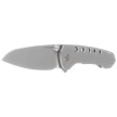Remette RT-BEE-T Knife w/Titanium Toothpick Gray Titanium, Fine Grinding Pearlescent M390