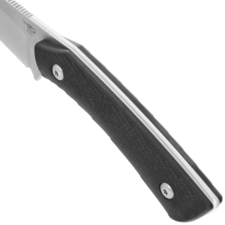 Bestech Step Knife Black G10, Satin D2 by Denis Simonutti (BFK06A)