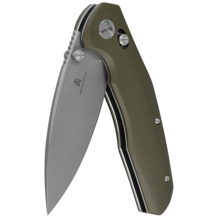 Bestechman Ronan Knife OD Green G10, Stonewashed 14C28N (BMK02E)