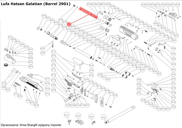 Lufa wiatrówka PCP Hatsan Hercules, Galatian, Predator 5.5 mm