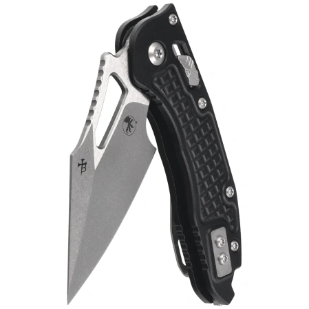 Microtech M-Stitch Ram-Lok S/E Knife Black Frag Aluminium, Stonewashed M390MK by Borka Blades and Tony Marfione (169MRL-10FR)