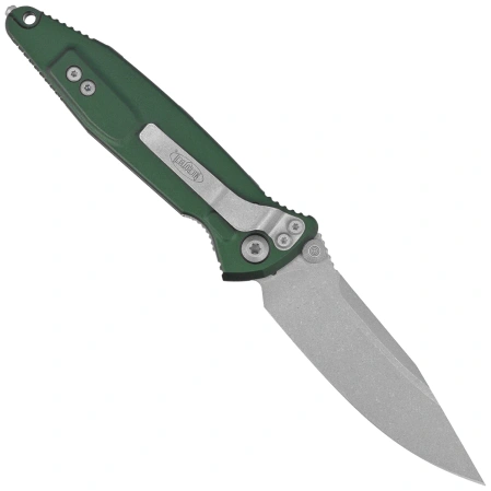 Nóż składany Microtech Socom Elite S/E-M Emerald Green Aluminium, Apocalyptic M390 by Tony Marfione (160-10APEG)