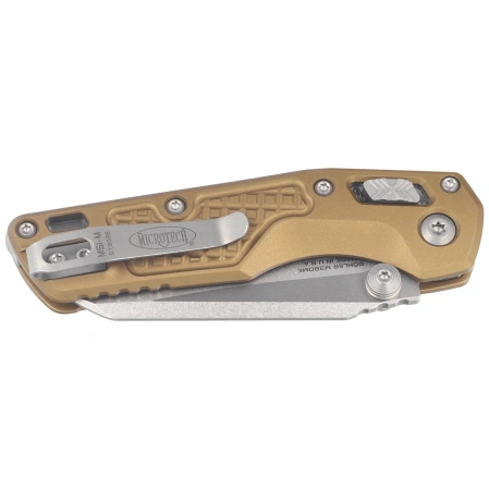 Microtech MSI Ram-Lok Mini S/E Knife Frag Tan Aluminium, Stonewashed M390MK by Tony Marfione (210M-10FRTA)