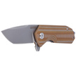 Nóż składany Kubey Campe KU203F Striped Beige G10, Sandblasted D2
