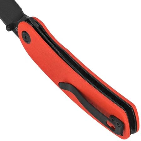 Nóż składany Kubey Momentum Red G10, Blackwashed D2 by Sherif Manganas (KU344P)