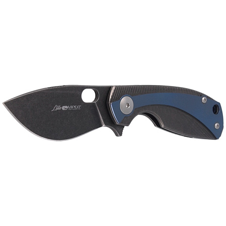 Viper Lille DSW/Blue Titanium, Dark Stonewashed M390 by Jesper Voxnæs Knife (V5963TIBL)