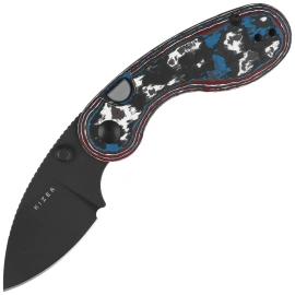 Nóż składany Kizer Microbe Nebula Fat Carbon, Matt DLC Ultra M390 by Maksim Epifantsev (Ki2742A2)