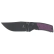 Bestechman Icebreaker Knife Black Aluminum / Purple G10, Black PVD D2 (BMK16C)