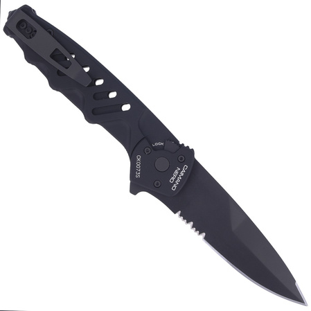 Extrema Ratio Caimano Nero Aluminum Automatic Knife, Black MIL-C N690 (04.1000.0169/BLK)