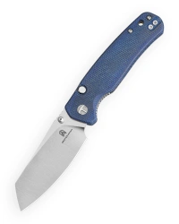 Nóż składany Bestechman Cicada's Wing-TL Blue Canvas Micarta, Satin 10Cr15CoMoV (BMK24-M-1)
