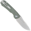 Nóż składany Remette Rhino MC319G Military Green Micarta, Stonewashed 14C28N