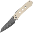 Civivi Knife Vision FG Ivory G10, Damascus by Snecx Tan (C22036-DS1)
