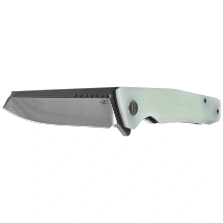 Nóż składany Bestech Slyther Transparent G10, Grey Titanized/Satin 14C28N (BG51B-2)