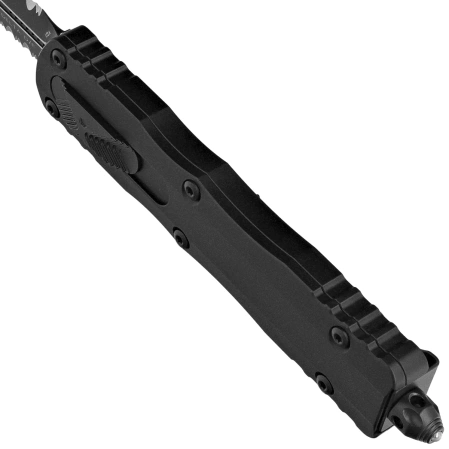 Microtech Dirac Delta D/E Tactical OTF Knife Black DLC Aluminum, Black DLC F/S by Tony Marfione (227-D3T)