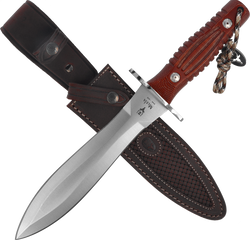 Muela DG-21R Remate Knife Brown Canvas Micarta, Satin MoVa 1.4116