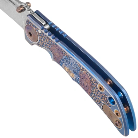 Nóż składany Spartan Blades Harsey Folder 3.25 ''Angel'' Titanium, Stonewashed MagnaCut by William W. Harsey (SF10 ANGL SW)