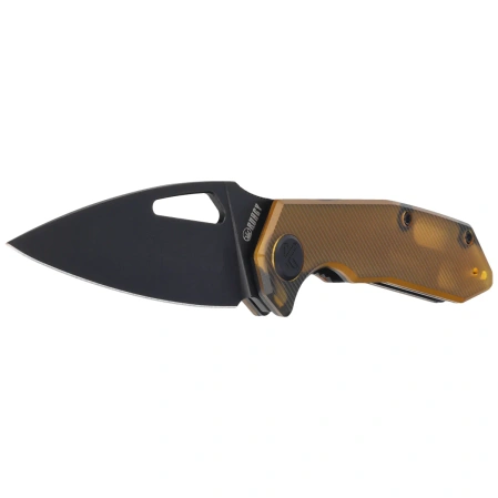 Kubey Coeus Knife Yellow Ultem, Blackwashed 14C28N (KU122T)