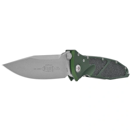 Nóż składany Microtech Socom Elite S/E-M Emerald Green Aluminium, Apocalyptic M390 by Tony Marfione (160-10APEG)