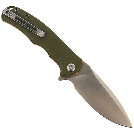 Nóż składany Civivi Praxis Green G10, Satin 9Cr18MoV (C803A)