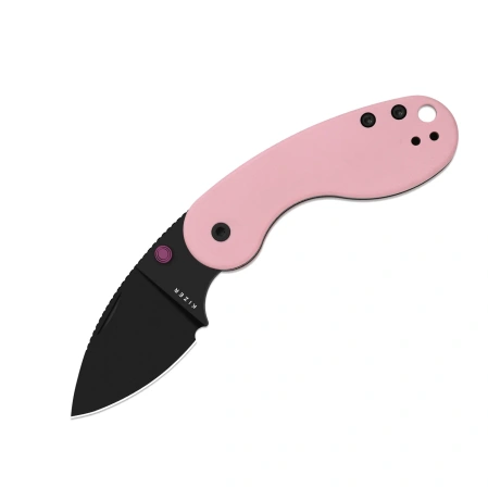 Kizer Microbe DSJ AirTi Knife Pink Norplex UltreX G10, Black PVD 14C28N by Maksim Epifantsev (V2742DSJA1)