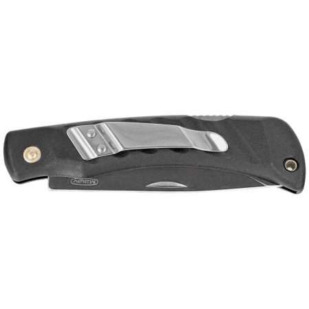 Mikov Crocodile Black ABS Folding Knife, Mirror 420 (243-NH-1 CLIP/BLK)